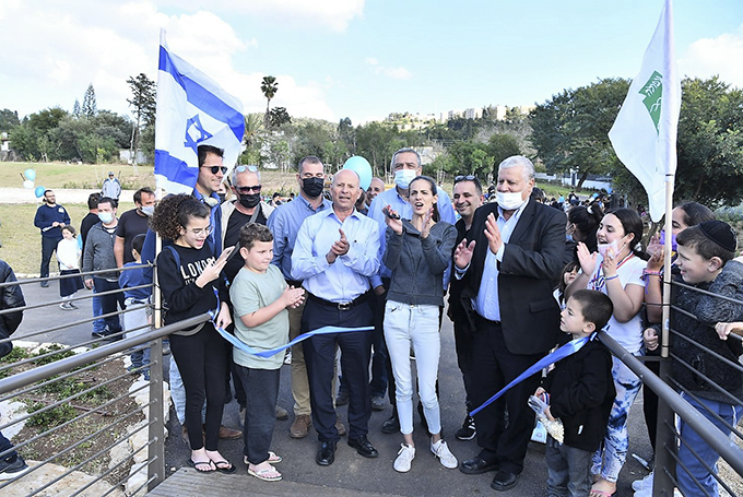 ראש העיר אבי אלקבץ חנך את פרויקט 'נחל המורה' בעפולה עילית
